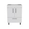 Tuhome Velloc Single Bathroom Vanity, Double Door Cabinet, One Drawer, White MLB6755 - alternate 7